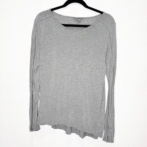 Vince Crew Long Sleeve Asymmetrical Tee Top